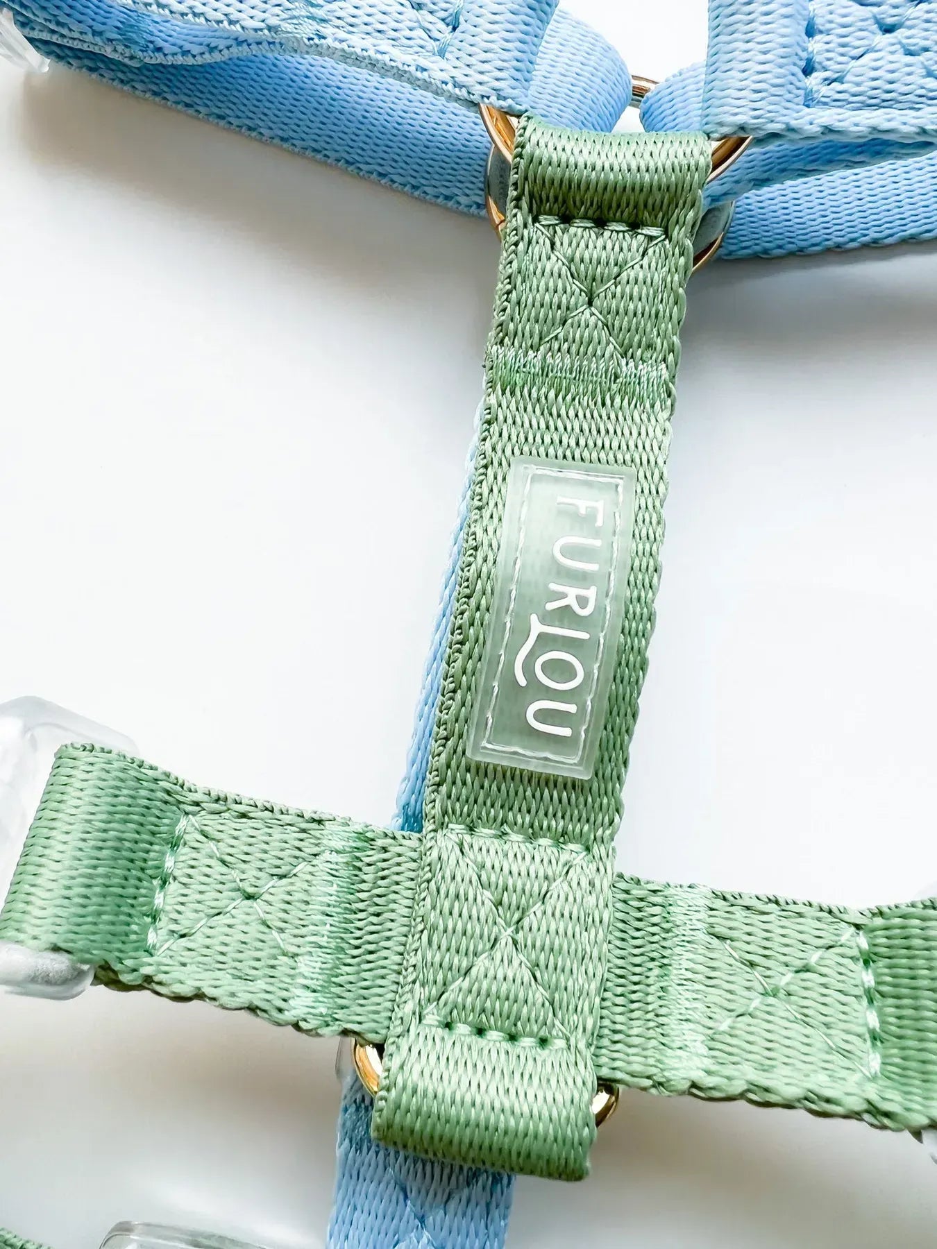 Шлея для собак FURLOU Blue and Sage Green