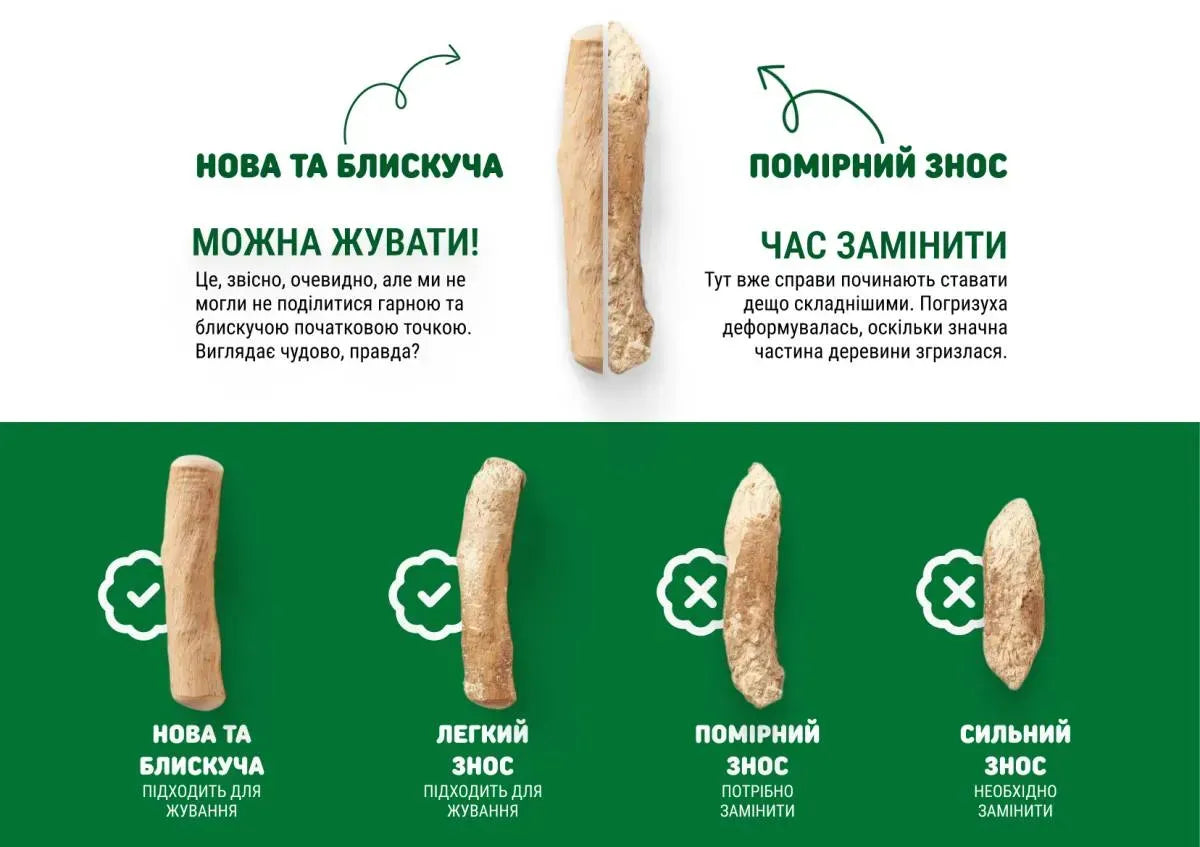 Паличка-погризуха кавового дерева для собак, помірне гризіння