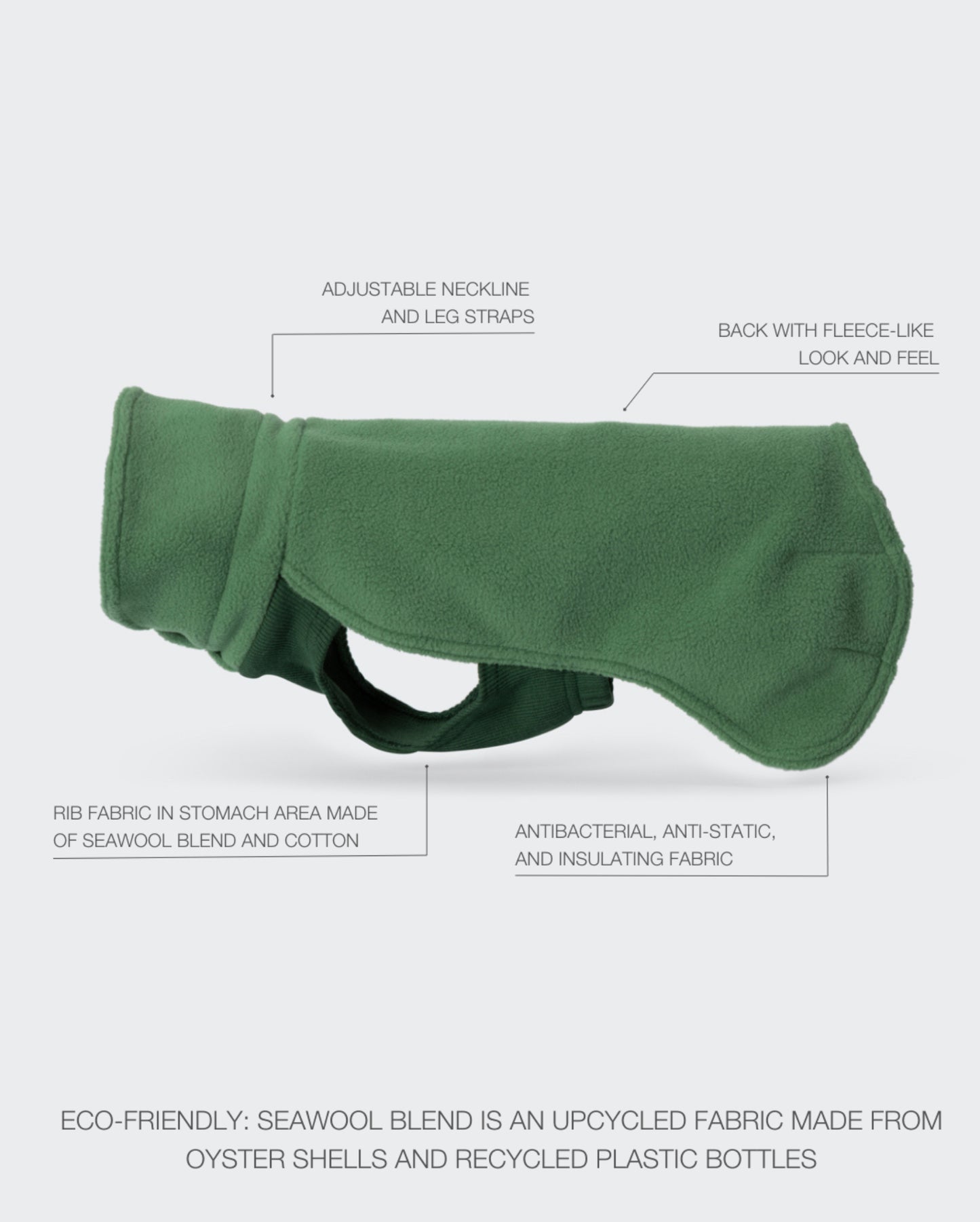 Кофта для собак Seawool Green Paikka