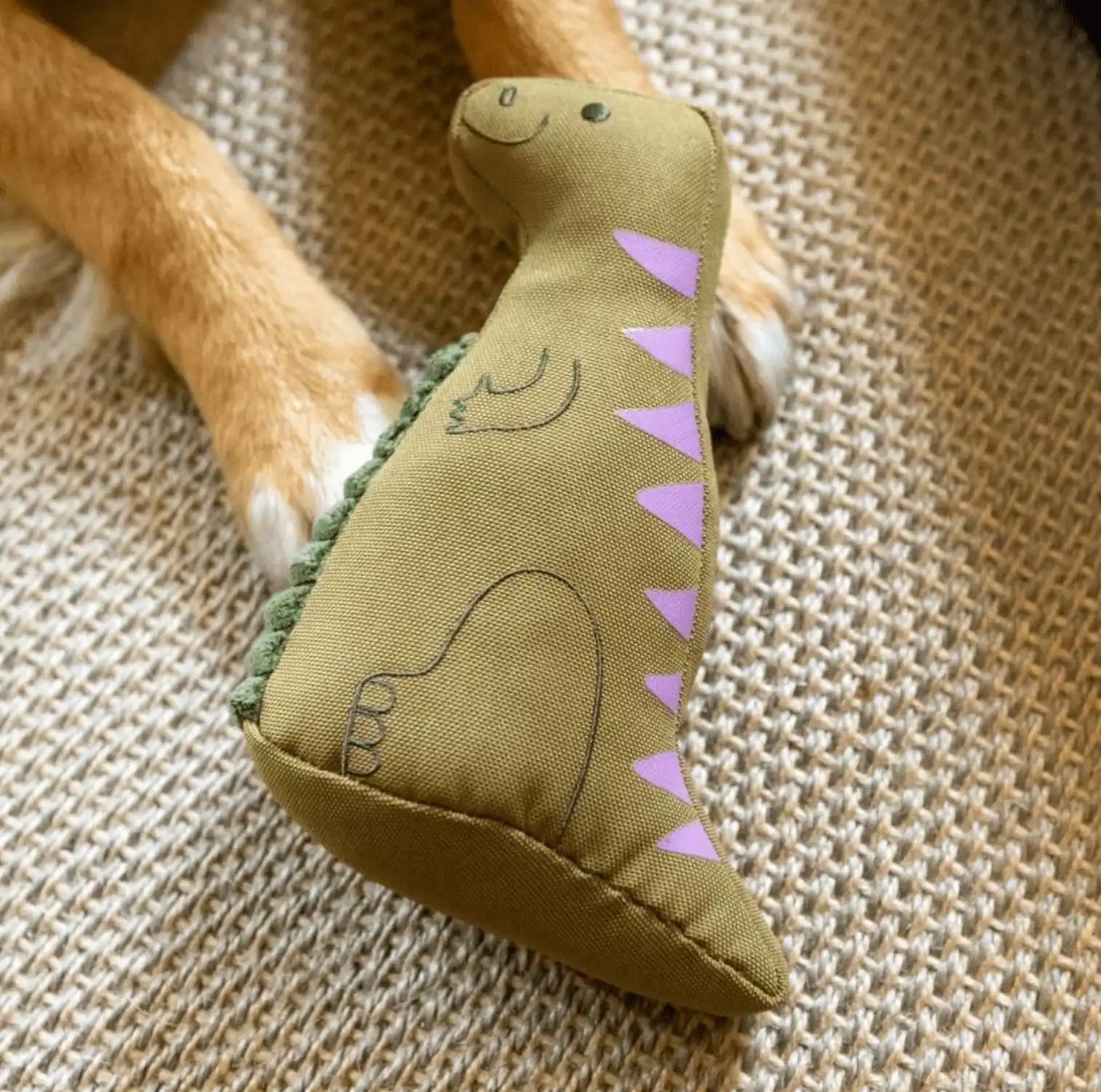 М'яка іграшка для собак Beco Pets Ігуанодон Зелений M