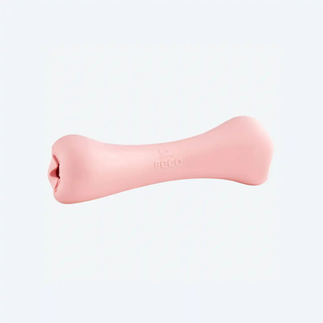 Жувальна іграшка з отвором для ласощів для собак Beco Pets Treat Bone Рожевий