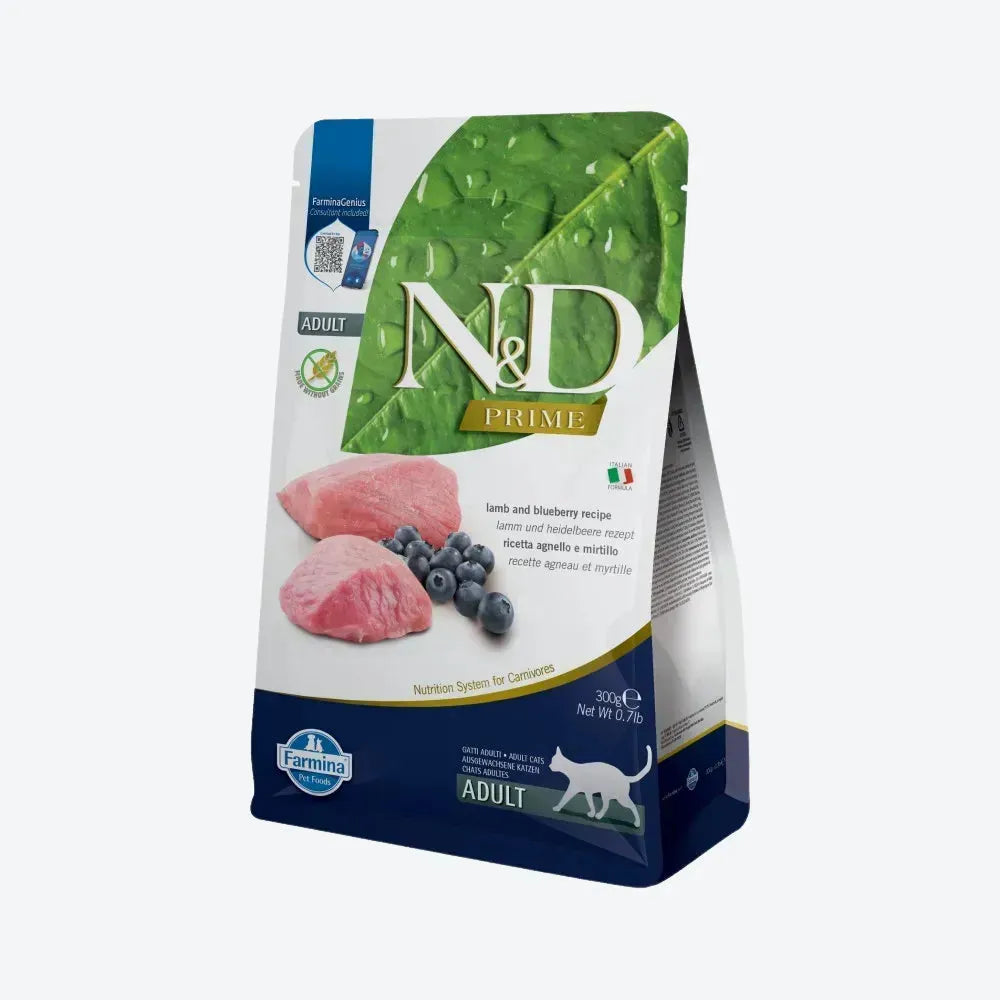 Сухий корм для котів Farmina N&D Grain Free Prime - ягня та чорниця