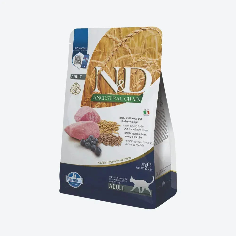 Сухий корм для котів Farmina N&D Low Grain - ягня та чорниця