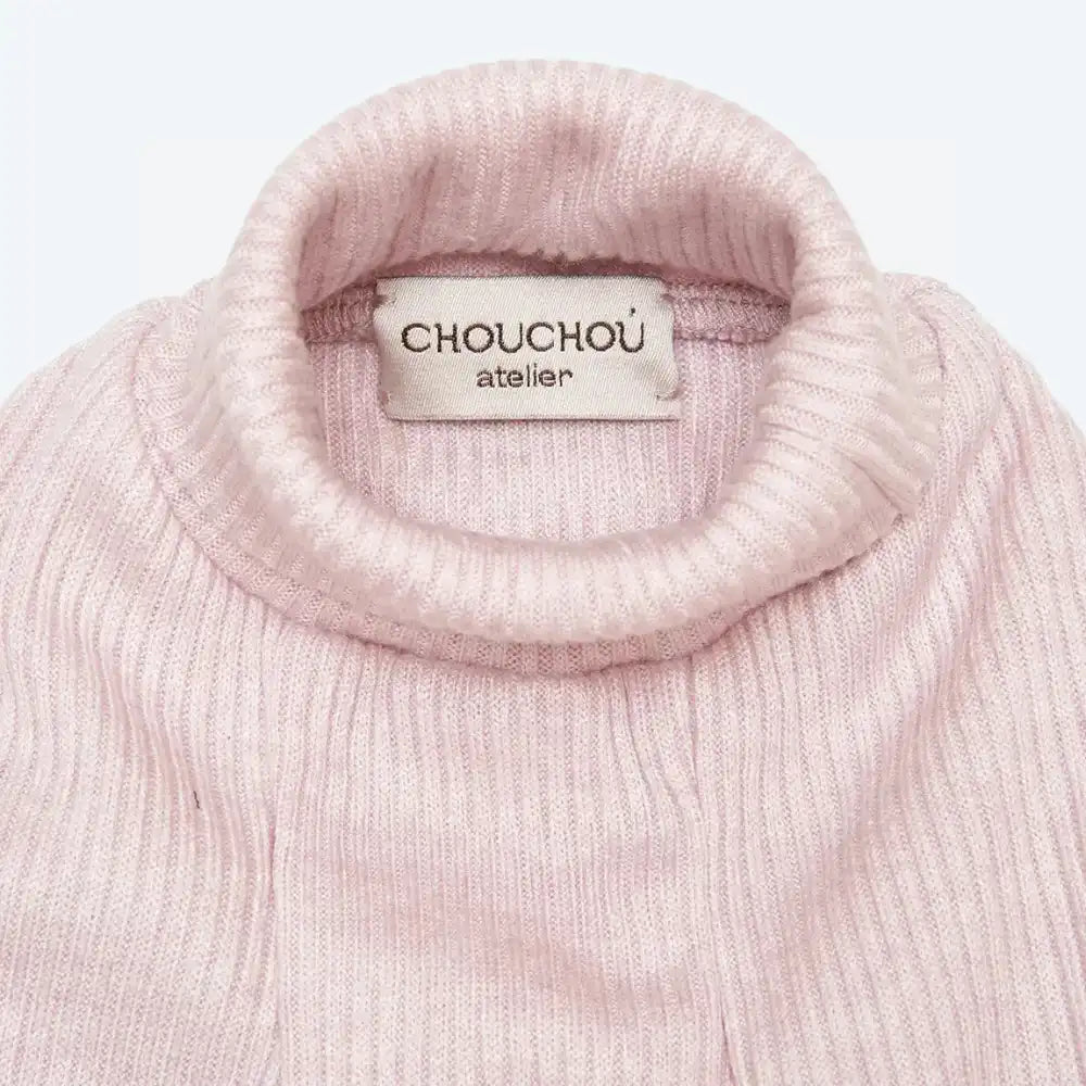 Гольф класичний з ангори для собак пудровий ChouChou