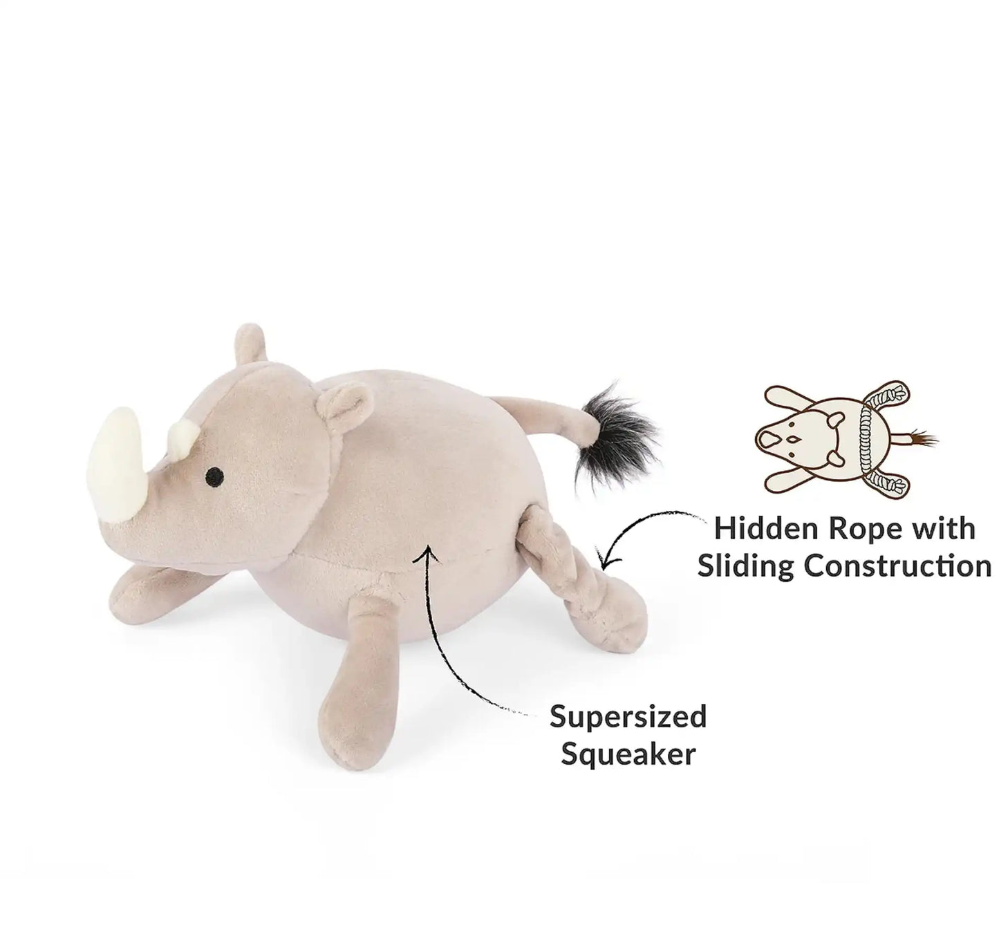 Іграшка для собак Africa Big Five - Rhino Pet Play