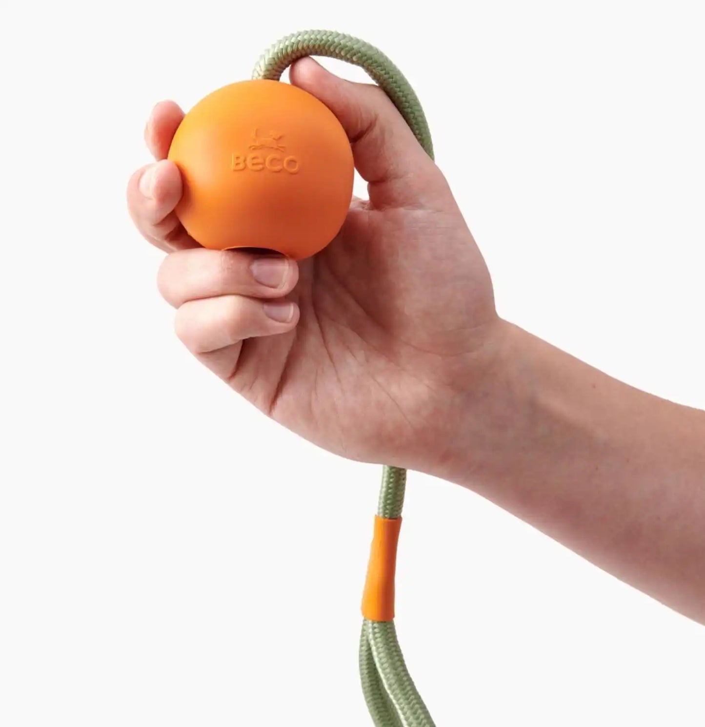 Іграшка м'ячик на мотузці для собак Beco Pets Slinger Ball Помаранчевий