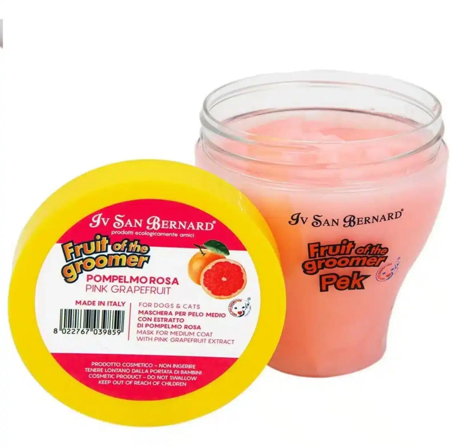 Маска Iv San Bernard Pink Grapefruit для середньої шерсті, з грейпфрутом та Вітамином В6