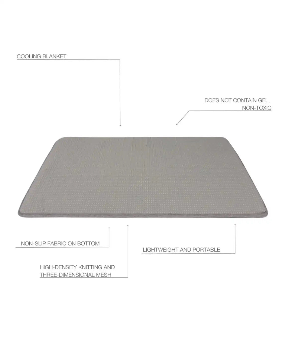 Килимок для собак Охолоджуючий Cooling Blanket Grey Paikka