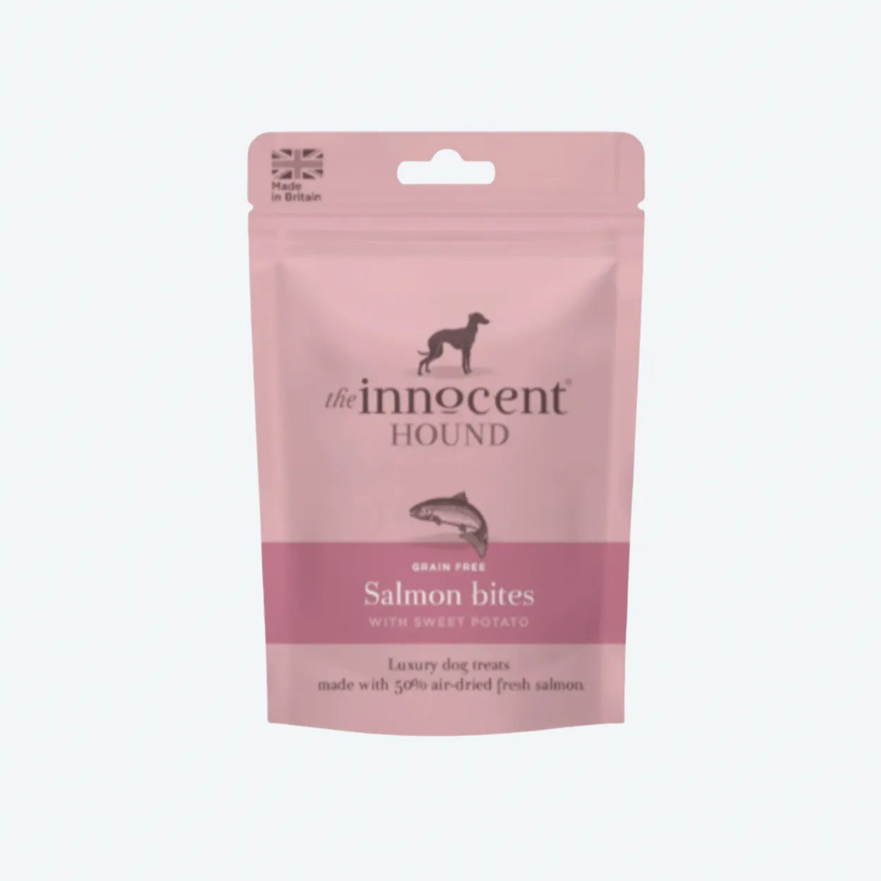 Ласощі для собак Міні Ковбаски з Лосося з Бататом The Innocent Hound