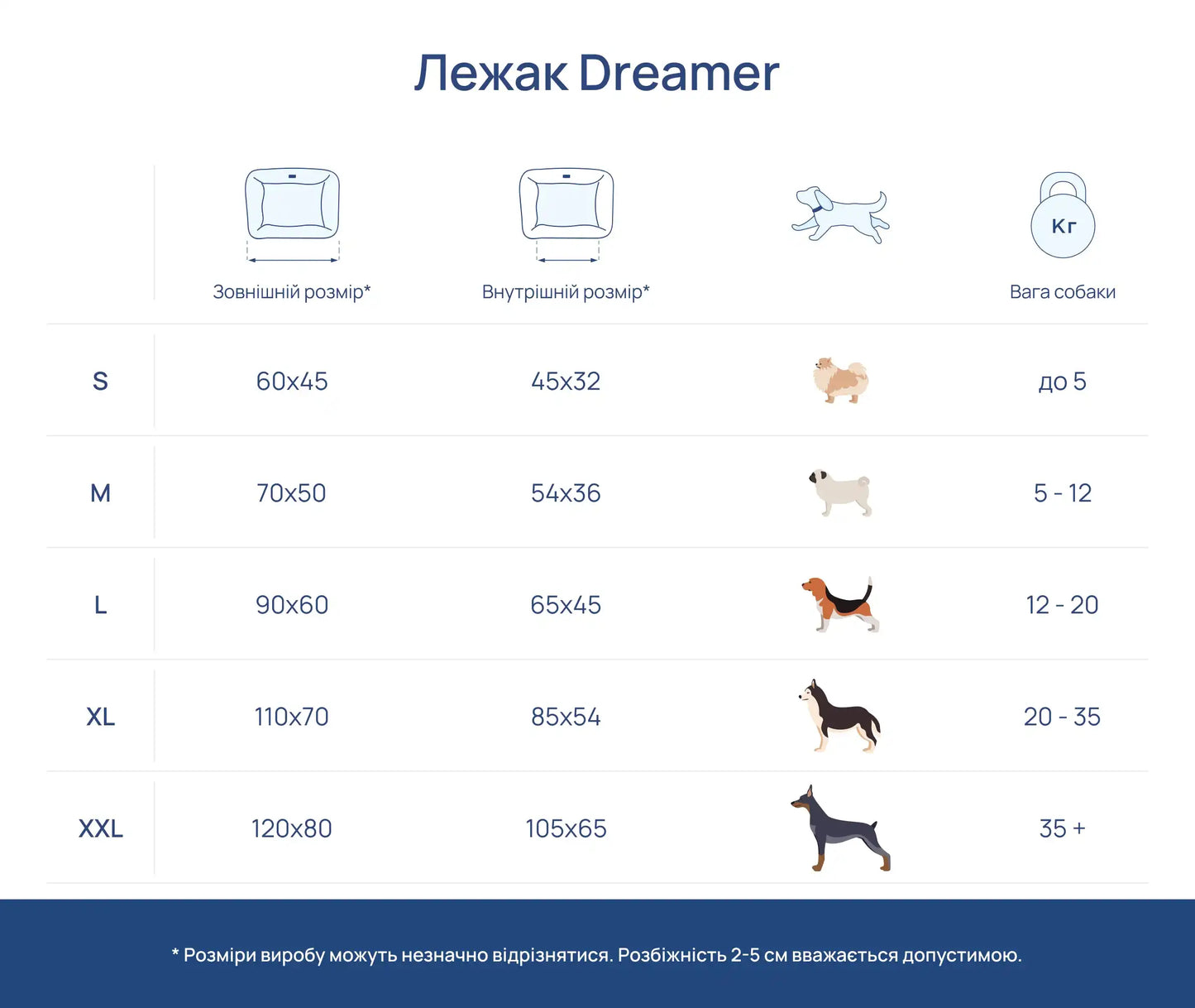 Лежак Dreamer Brown