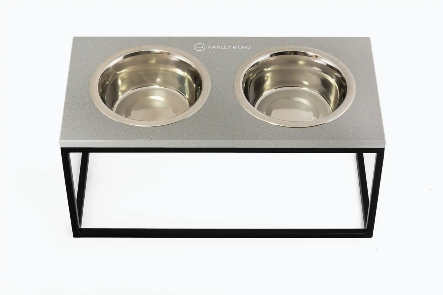 Миски на підставці Lunch Bar Grey Stone + Black