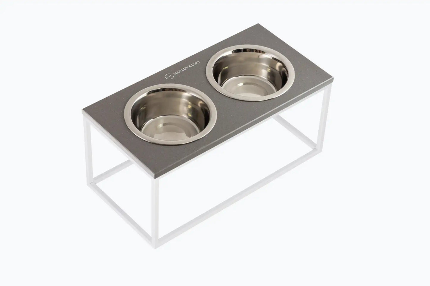 Миски на підставці Lunch Bar Grey Stone + White