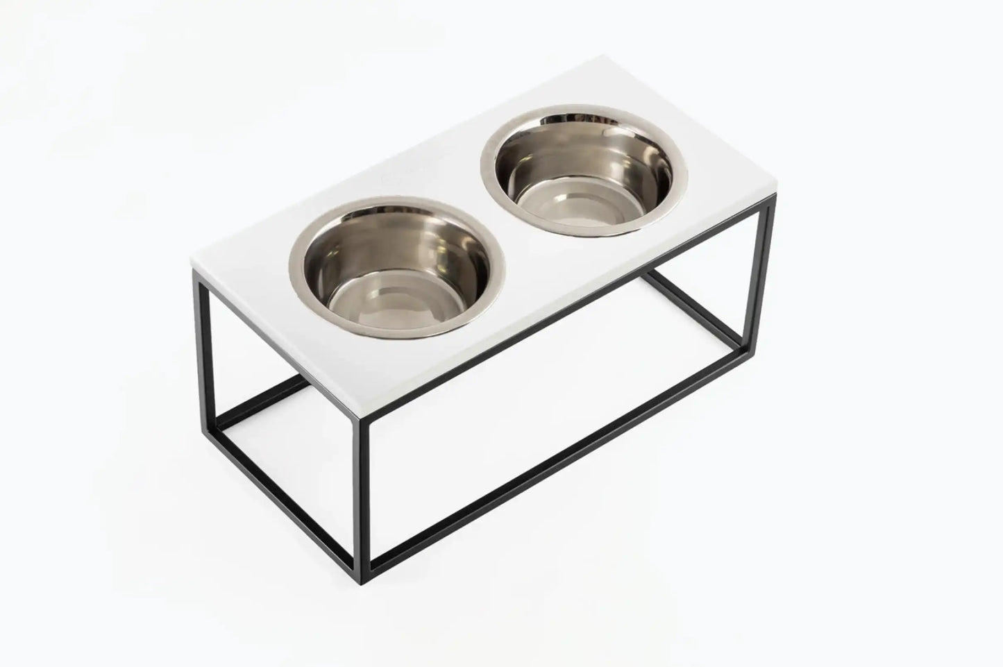 Миски на підставці Lunch Bar White Stone + Black