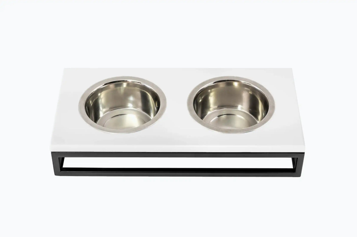 Миски на підставці Lunch Bar White Stone + Black