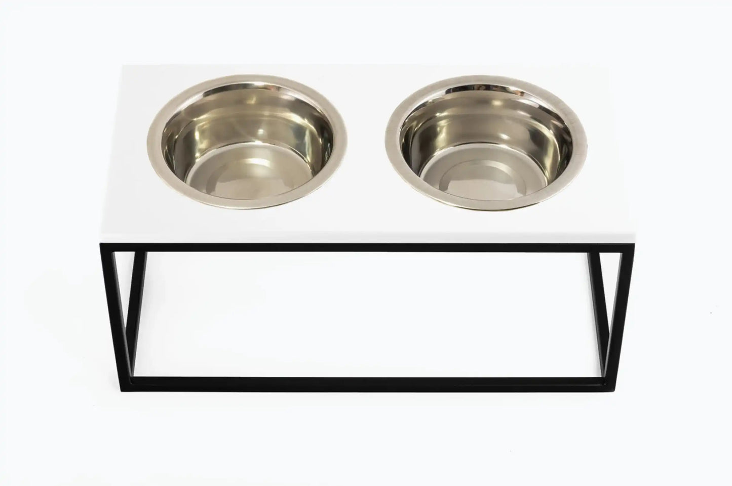 Миски на підставці Lunch Bar White Stone + Black