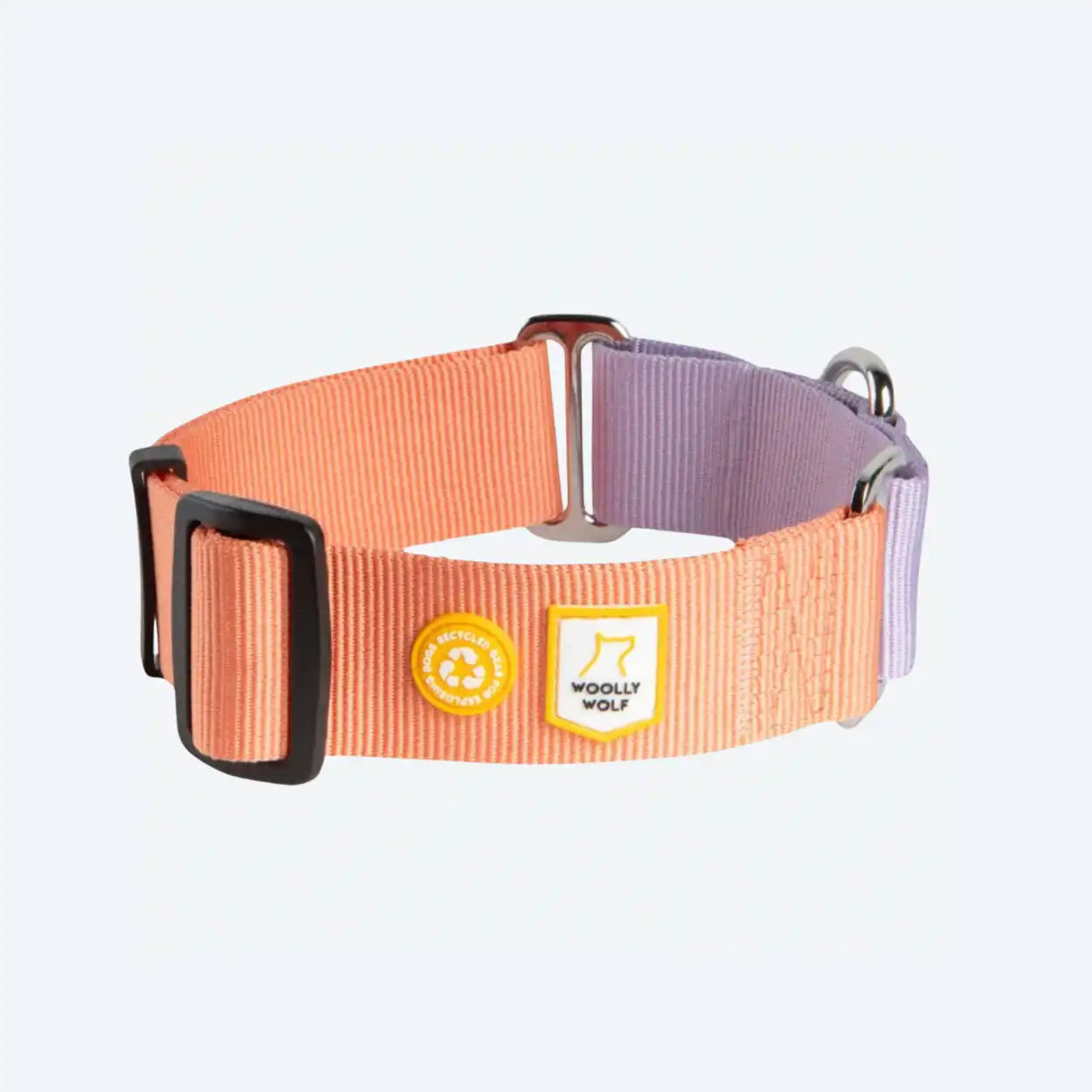 Нашийник Wolly Wolf Martingale Color Block Salmon Pink Mix