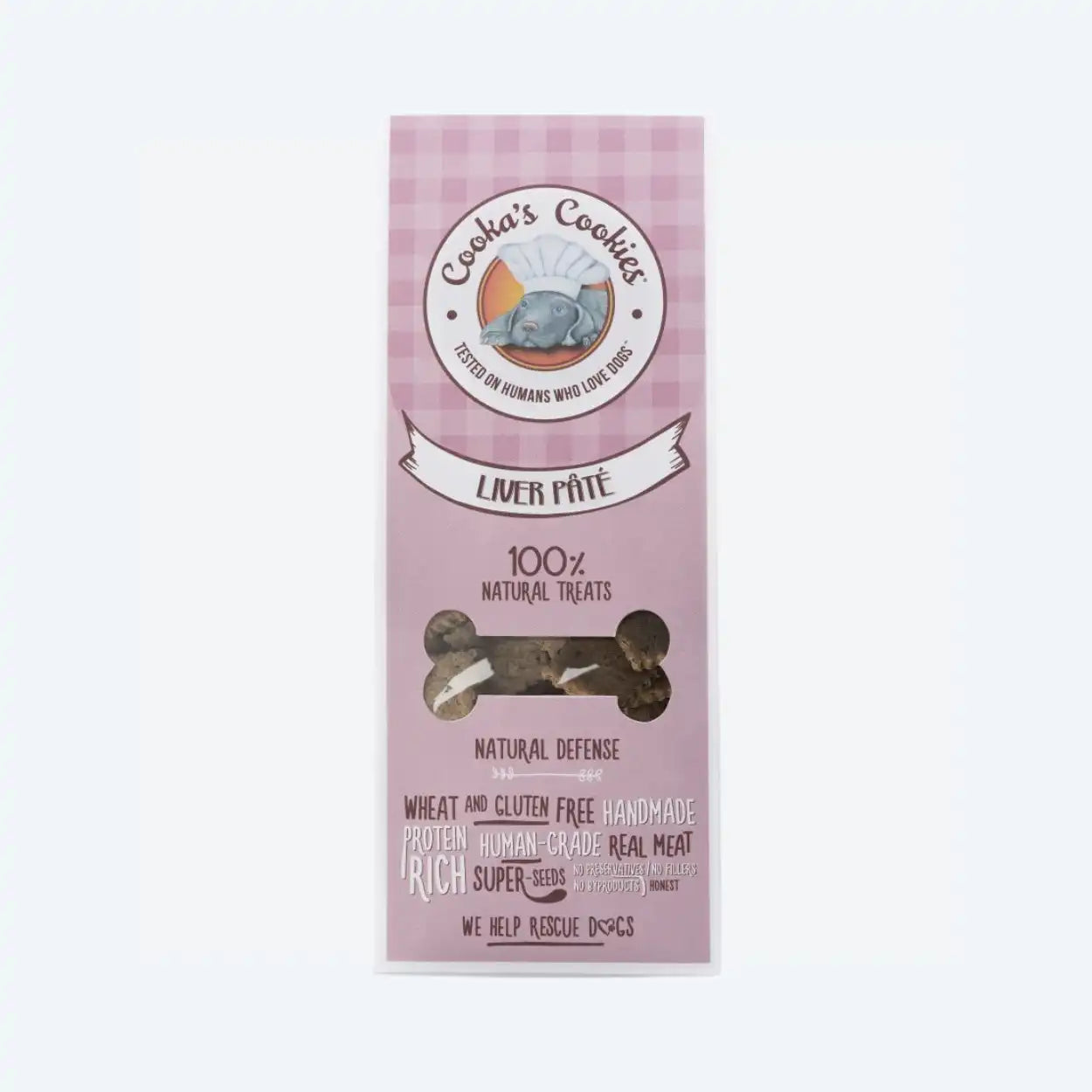 Натуральне печиво для собак Cooka`s Cookies Мікс печінки (куряча, яловича, свинна печінка) з овочами 100 г