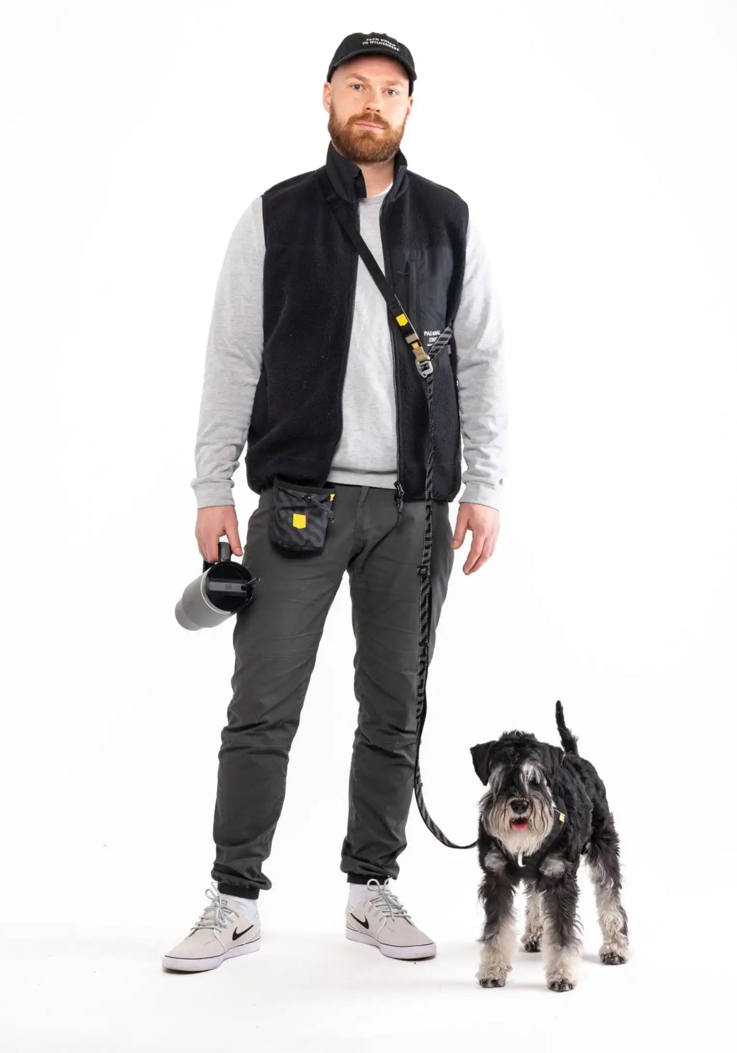 Повідець - перестібка Multi-use для собак Wooly Wolf Roam Adjustable Leash Black Ripple