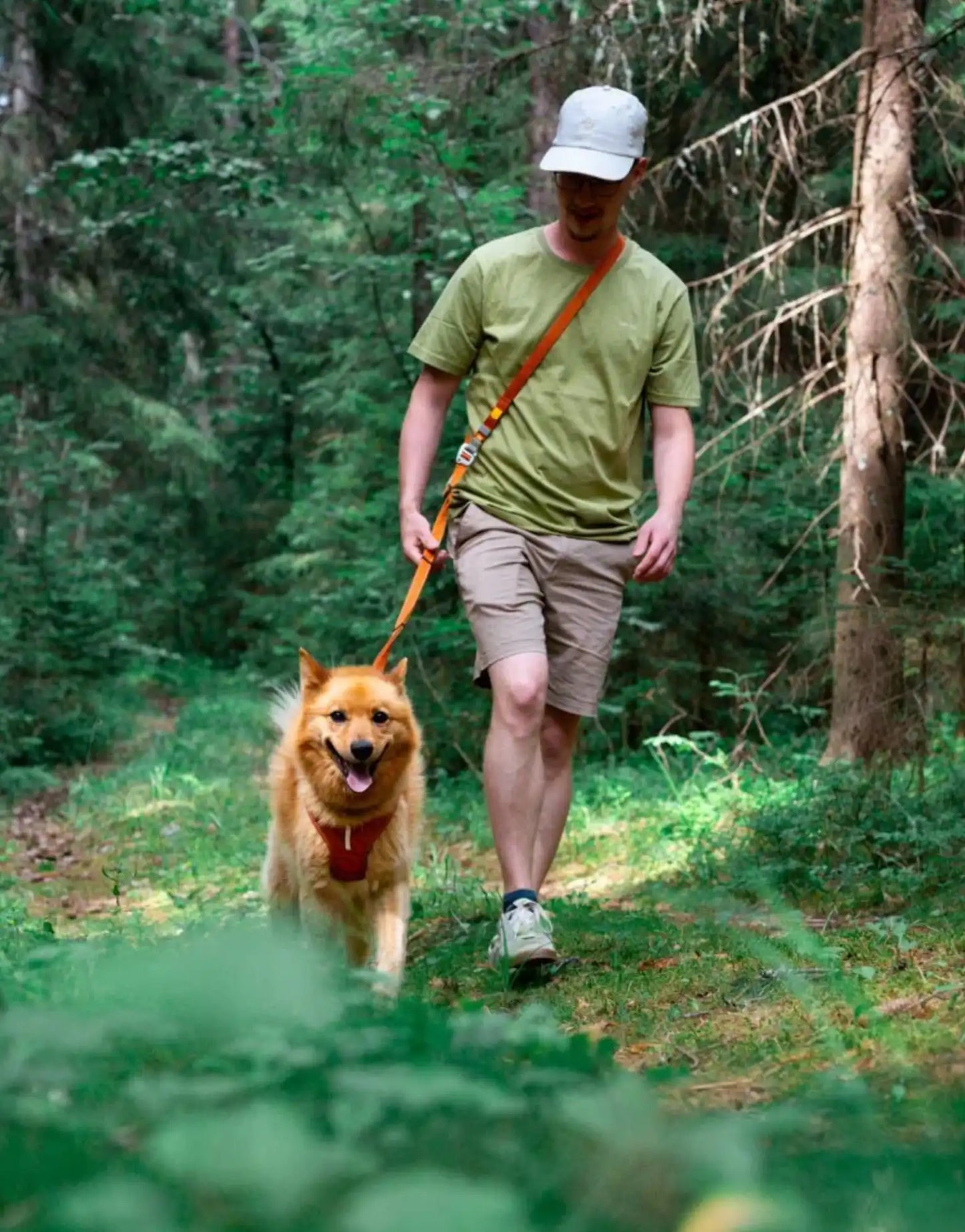 Повідець - перестібка Multi-use для собак Wooly Wolf Roam Adjustable Leash Terracotta Ripple