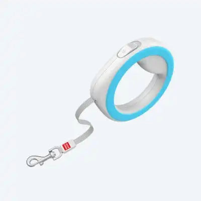 ПОВІДЕЦЬ-РУЛЕТКА ДЛЯ СОБАК WAUDOG R-LEASH, КРУГЛА, XS-M, ДО 40 КГ, 2,9 М, СВІТЛОВІДБИВАЮЧА СТРІЧКА