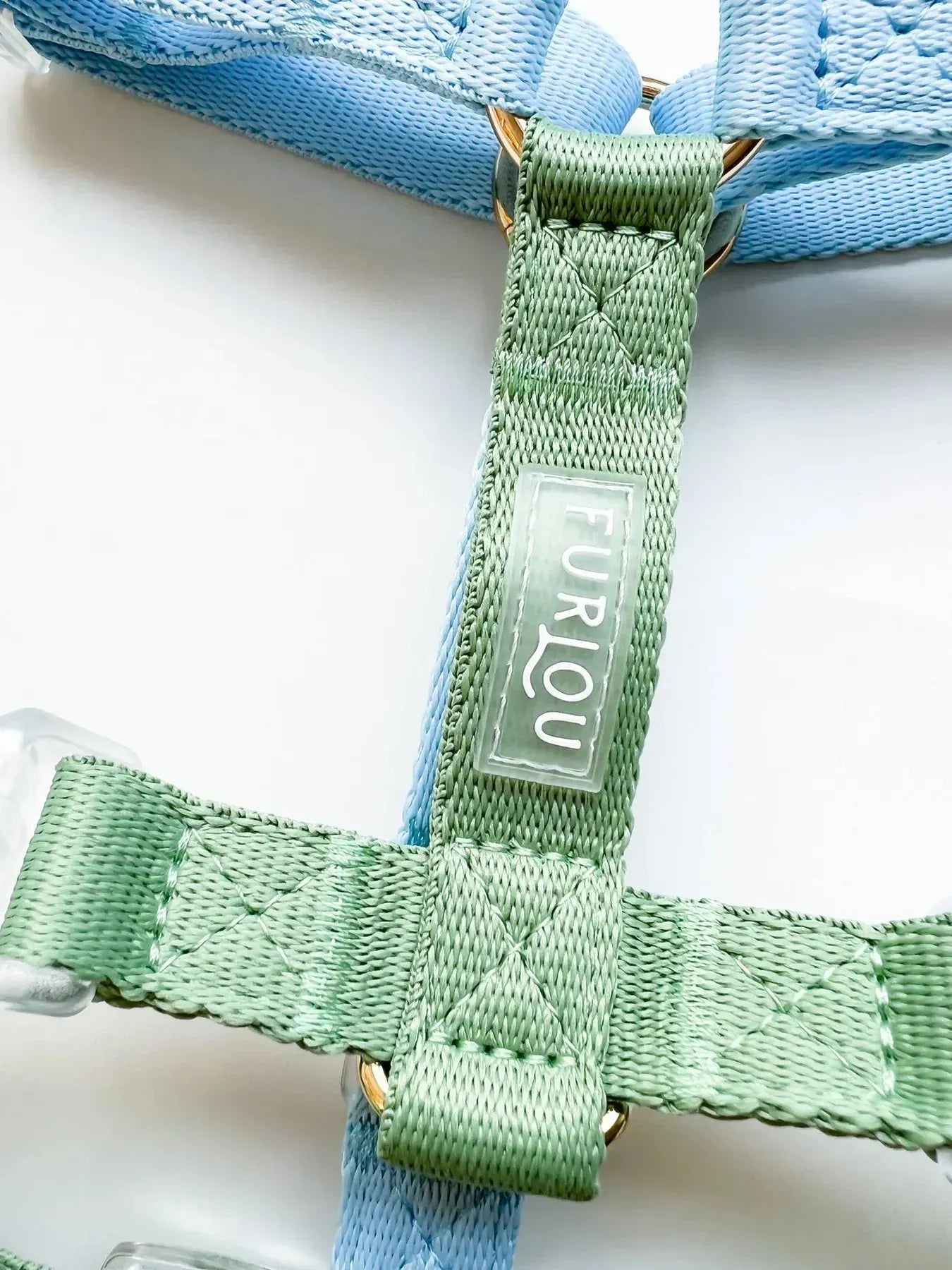 Шлея для собак FURLOU Blue and Sage Green