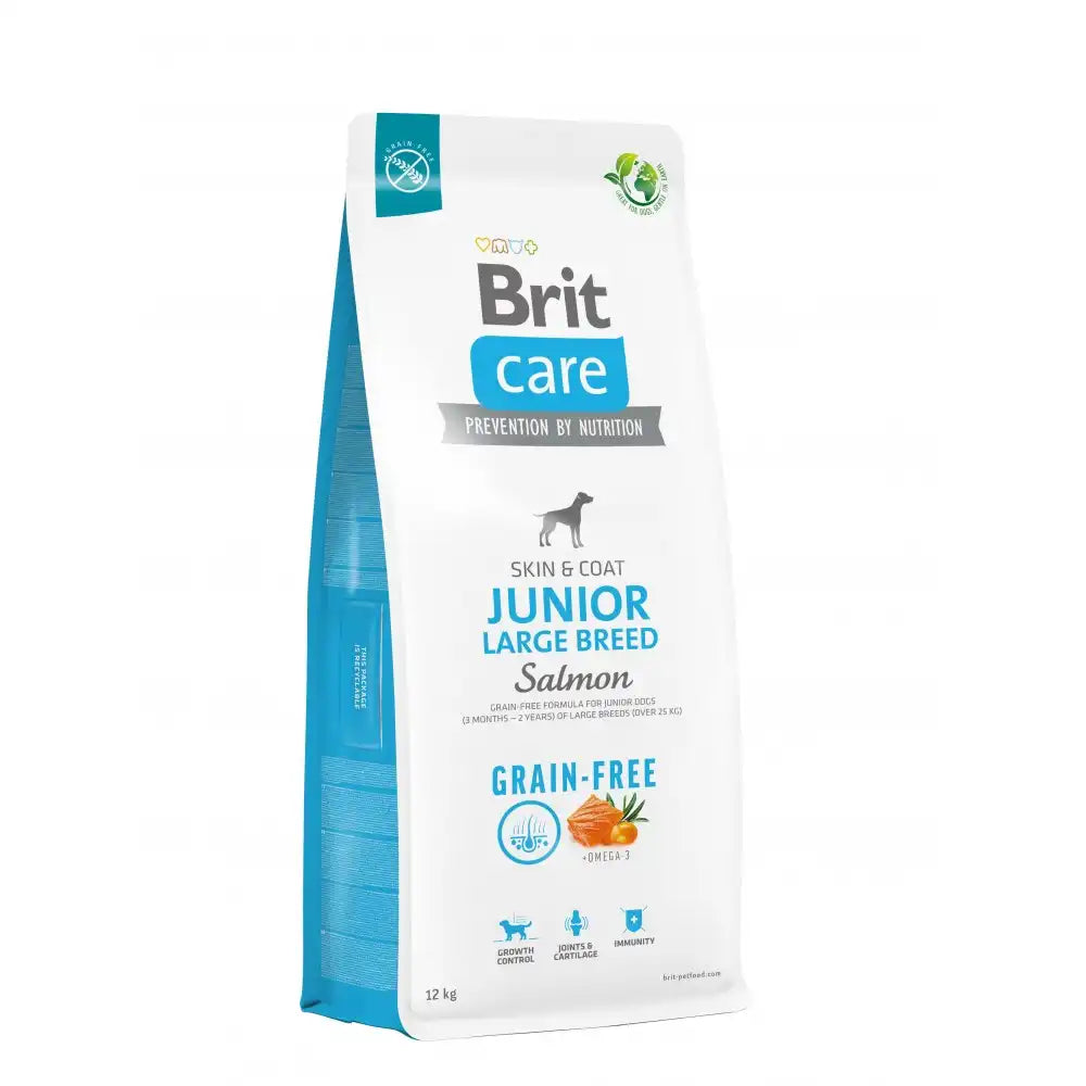 Сухий корм Brit Care Dog Grain-free Junior Large Breed для молодих собак великих порід, беззерновий з лососем
