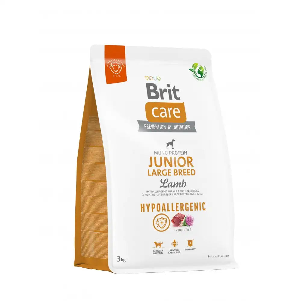 Сухий корм Brit Care Dog Hypoallergenic Junior Large Breed для молодих собак великих порід, гіпоалергенний з ягням