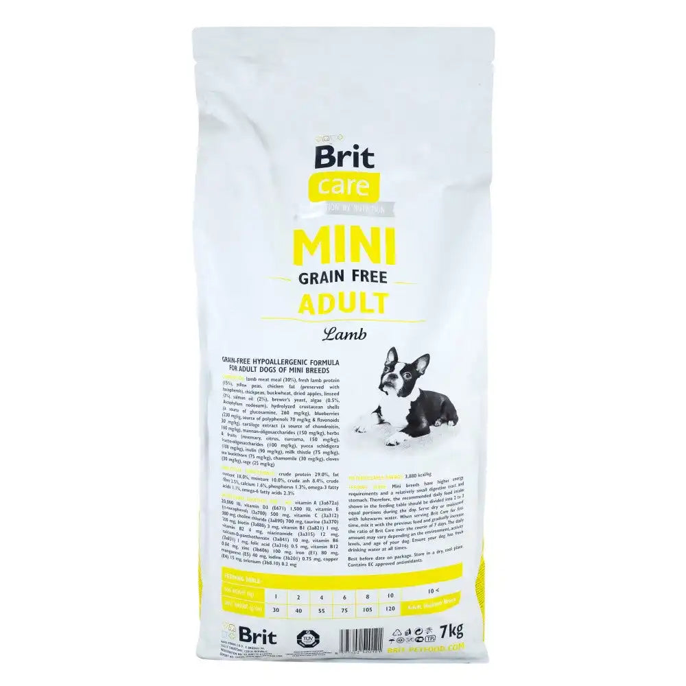 Сухий корм Brit Care GF Mini для дорослих собак мініатюрних порід, з ягням