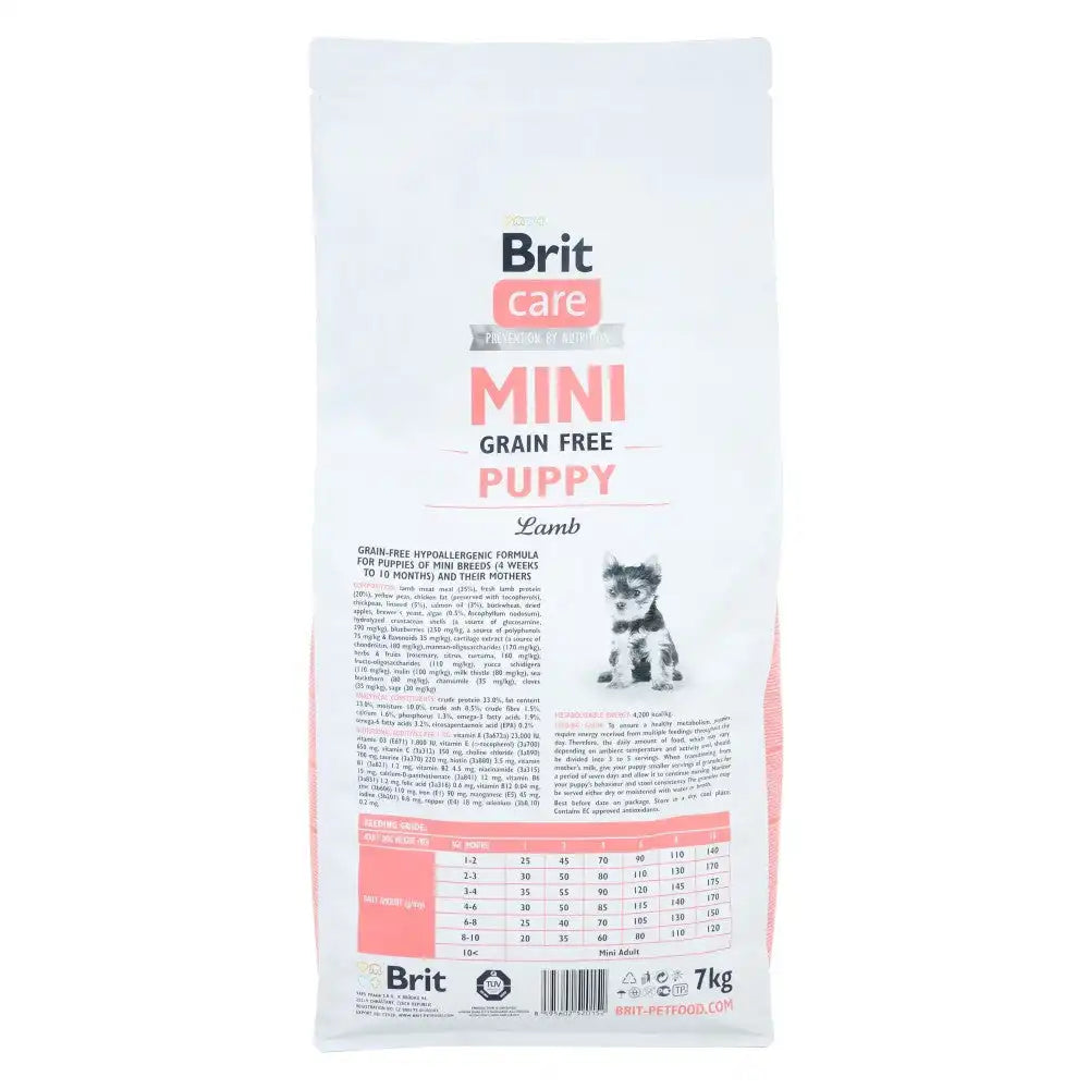 Сухий корм Brit Care GF Mini Puppy для цуценят мініатюрних порід, з ягням