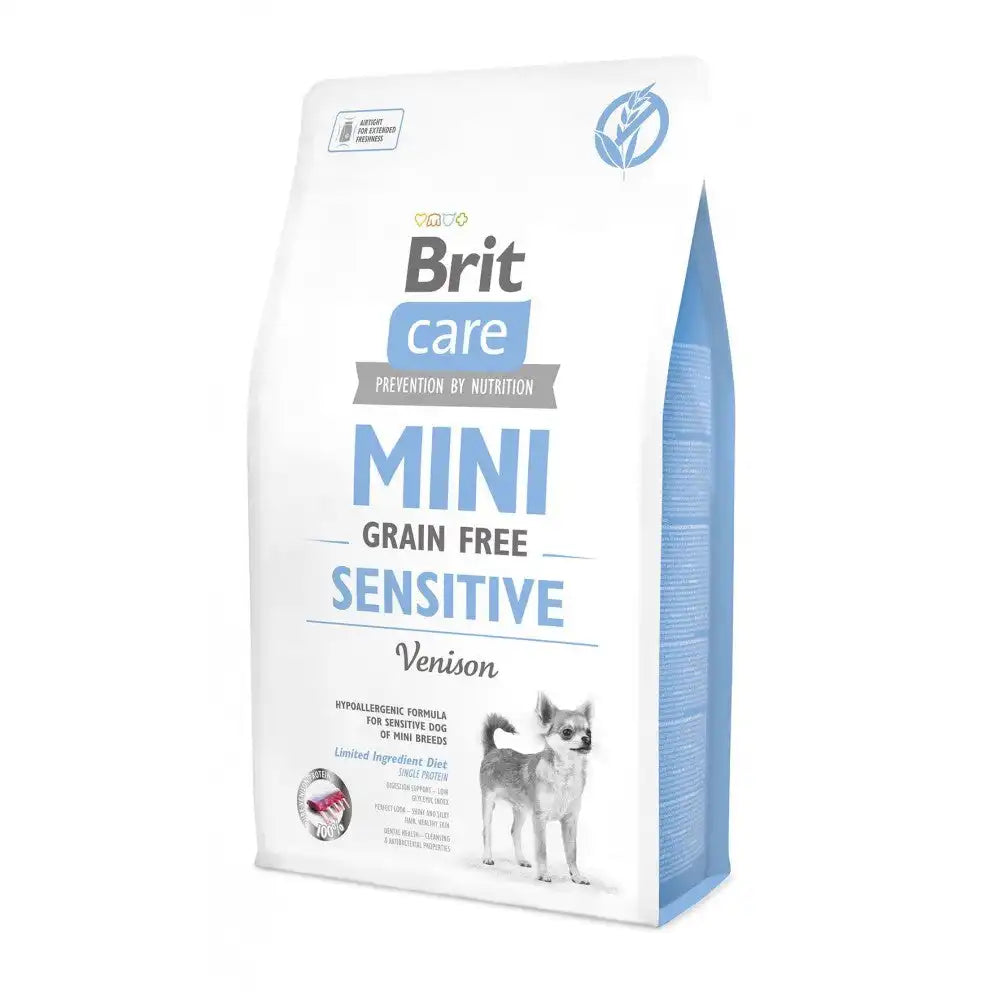 Сухий корм Brit Care GF Mini Sensitive для собак мініатюрних порід з чутливим травленням, з олениною