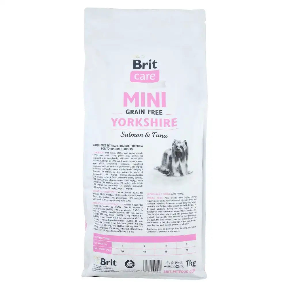 Сухий корм Brit Care GF Mini Yorkshire для йоркширських тер'єрів, з лососем та тунцем