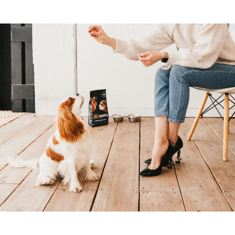Сухий корм Savory Puppy для цуценят усіх порід, зі свіжою індичкою і куркою