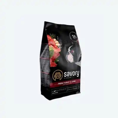 Сухий корм Savory Small для собак малих порід, зі свіжим ягням та індичкою