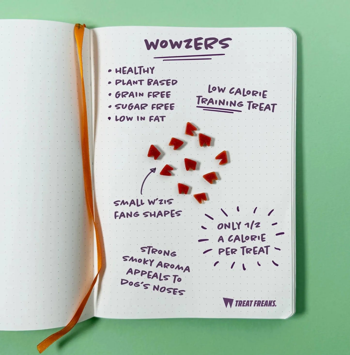 Веганські ласощі для собак в Pouch з гарбузом та димним смаком Wowzers W'ZIS