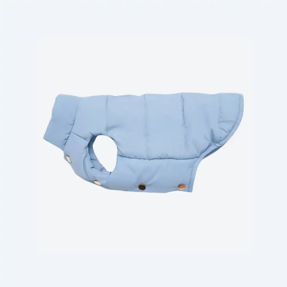 Жилетка-пуфер для собак блакитна ChouChou