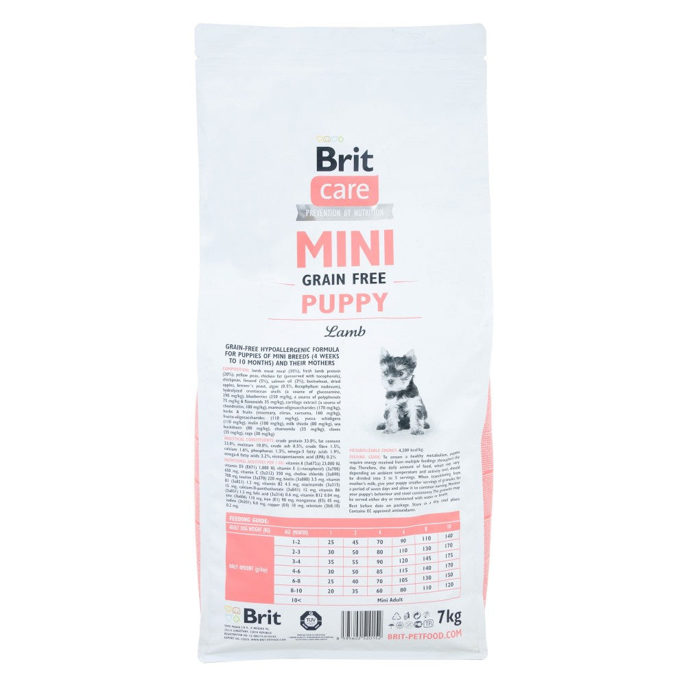 Сухий корм Brit Care GF Mini Puppy для цуценят мініатюрних порід, з ягням