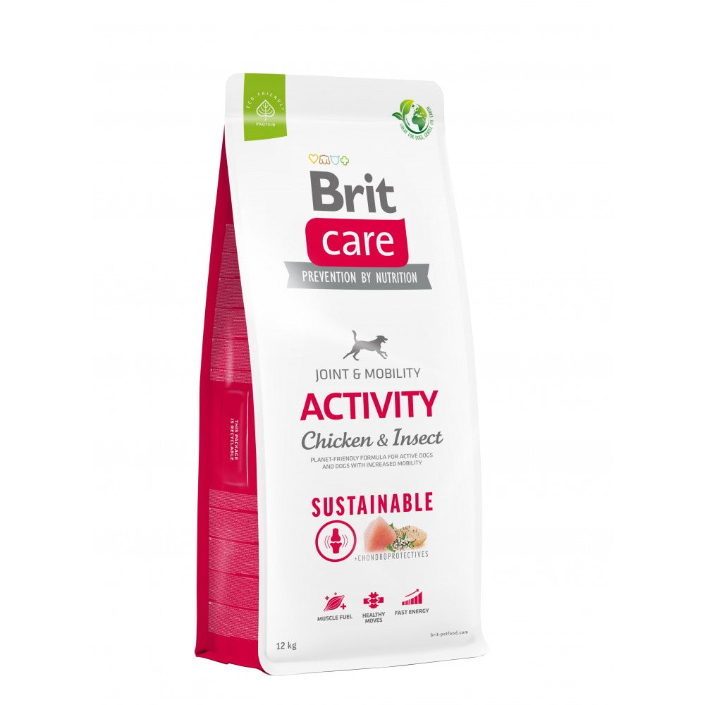 Сухий корм Brit Care Dog Sustainable Activity для собак з підвищеною активністю, з куркою та комахами