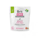Сухий корм Brit Care Dog Sustainable Adult Small Breed для собак малих порід, з куркою та комахами