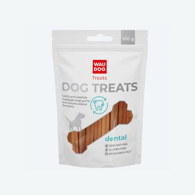 Ласощі для собак WAUDOG Treats "Стоматологічна паличка зі смаком тріски", 100 г