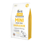 Сухий корм Brit Care GF Mini Hair & Skin для собак мініатюрних порід, для шкіри та шерсті, з лососем та оселедцем