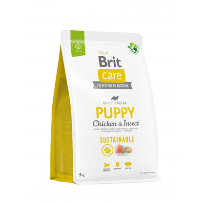 Сухий корм Brit Care Dog Sustainable Puppy для цуценят, з куркою та комахами