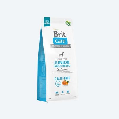 Сухий корм Brit Care Dog Grain-free Junior Large Breed для молодих собак великих порід, беззерновий з лососем