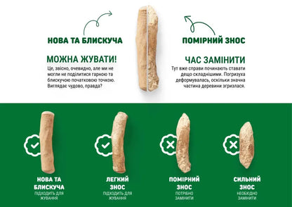 Паличка-погризуха кавового дерева для собак, помірне гризіння