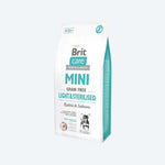 Сухий корм Brit Care GF Mini Light & Sterilised для дорослих собак дрібних порід із зайвою вагою або стерилізованих, з кроликом та лососем