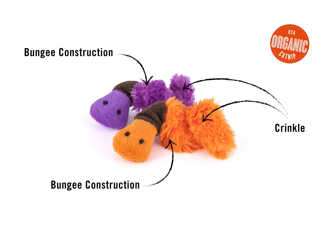 Іграшка для котів Feline Frenzy – Wiggly Wormies Pet Play