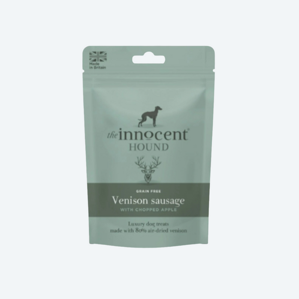 Ласощі для собак Ковбаски з Оленини з Яблучком The Innocent Hound
