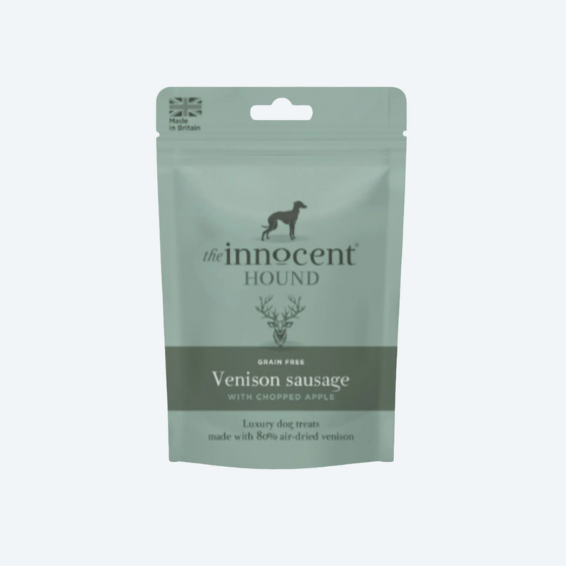 Ласощі для собак Ковбаски з Оленини з Яблучком The Innocent Hound