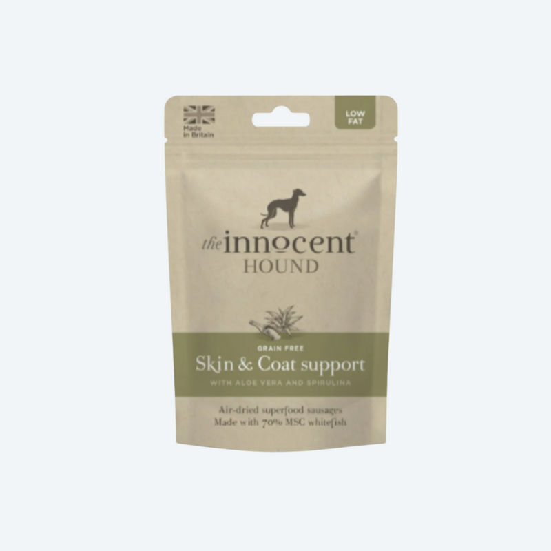 Ковбаски з Білої рибки Skin & Coat Support для підтримки здорової шерсті та шкіри The Innocent Hound