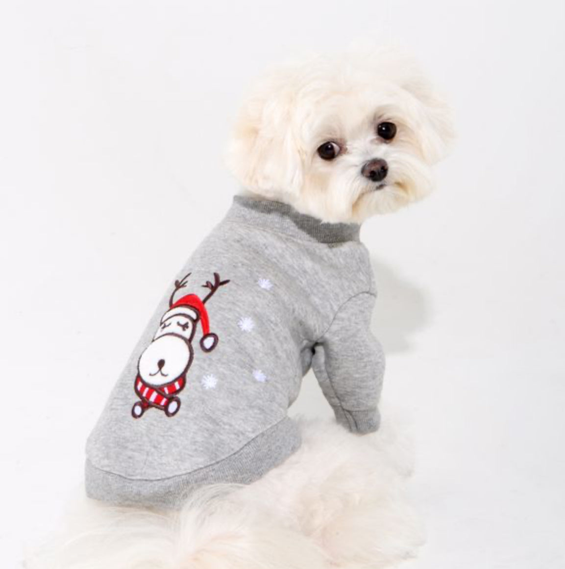 Кофта для собак новорічна DUNDER PAYD-TS2114 Puppia (Melange Grey)