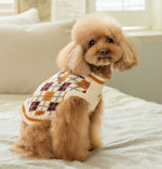 Светр для собак Клітинка GIZMO PAXD-TS2058 Puppia (Ivory)